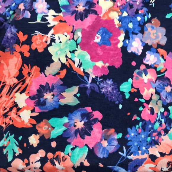 LAST ONE🌺Navy & Purple Floral Faux Wrap Maxi Dress - Picture 5 of 7